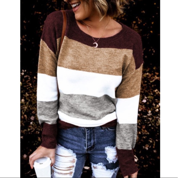 Colorblock Knit Sweater - Picture 3 of 3